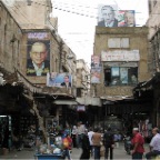 tripoli street scence wih posters