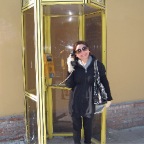 nazy with phone booth in krakow