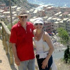 dan and nazy hiking in cinque terre